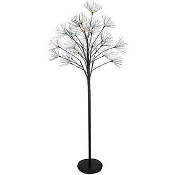 5' LED Lighted Christmas Fireworks Tree Multi-Color Lights