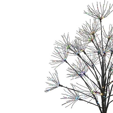5' LED Lighted Christmas Fireworks Tree Multi-Color Lights