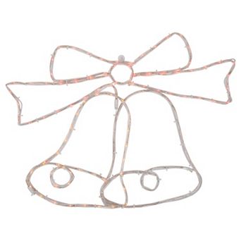 23" Lighted Bow with 4 Function Controller Window Silhouette Christmas Decoration