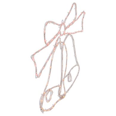 23" Lighted Bow with 4 Function Controller Window Silhouette Christmas Decoration