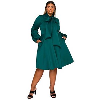 Plus Size Bekah Flare Pocket Dress