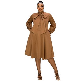 Plus Size Bekah Flare Pocket Dress
