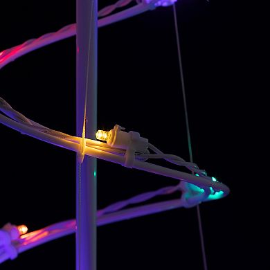 6ft LED Lighted Spiral Cone Tree Outdoor Christmas Decoration Multi Lights