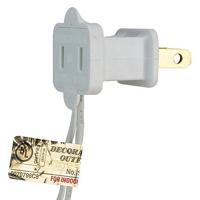 4' x 6' Warm White LED Wide Angle Net Style Christmas Lights White Wire