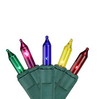 4' x 6' Multi-Color Mini Net Style Christmas Lights Green Wire