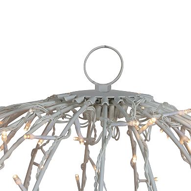 23" LED Lighted Christmas Hanging Ball Decoration Warm White Lights