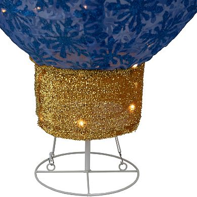 32" Blue LED Lighted Retro Light Bulb Outdoor Christmas Decoration