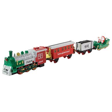 36 Pc Battery Operated Lighted and Animated Train Set with Raised Track ...