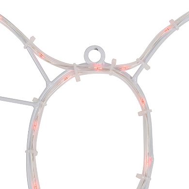 34" Lighted Christmas Bell and Bow Window Silhouette Decoration