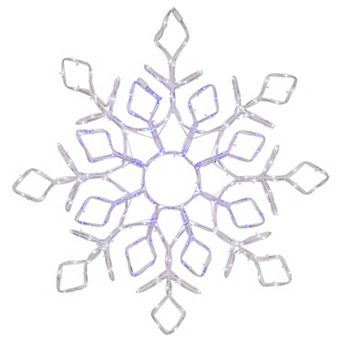 23" Lighted Snowflake with Controller Window Silhouette Christmas Decoration