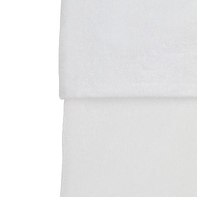 18" White Traditional Hanging Christmas Stocking