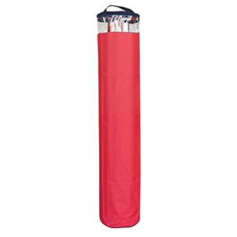 41" Red and Clear Zip Up Christmas Gift Wrap Storage Tube Bag - Holds 15-20 Rolls