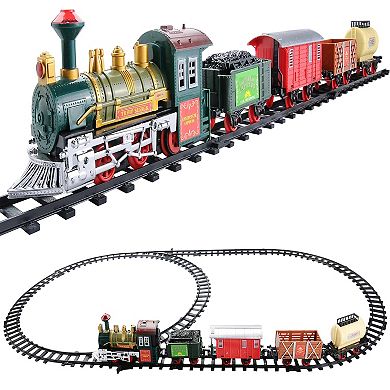 16-Piece Battery Operated Lighted and Animated Continental Express ...