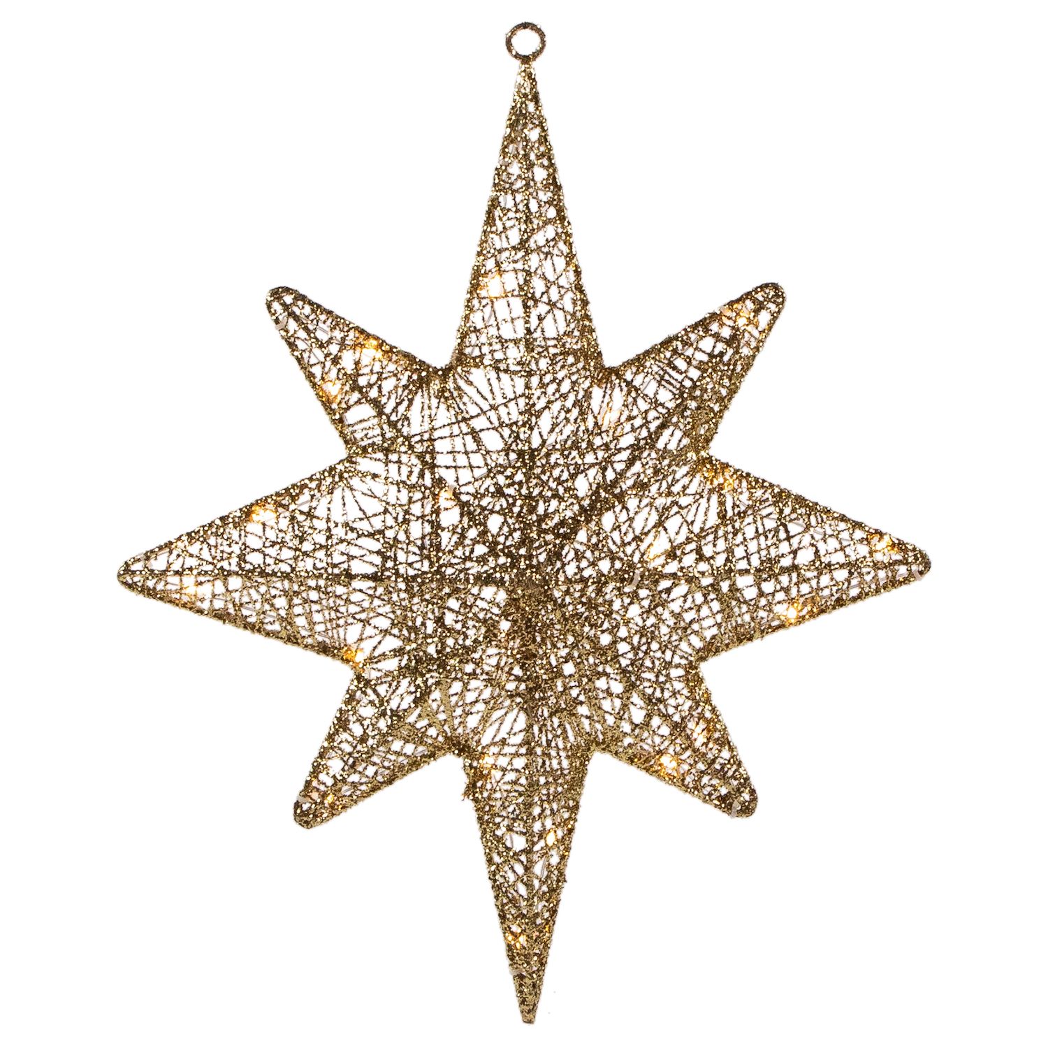 Northlight 12 White LED Lighted Battery Operated Moravian Star Christmas Decoration