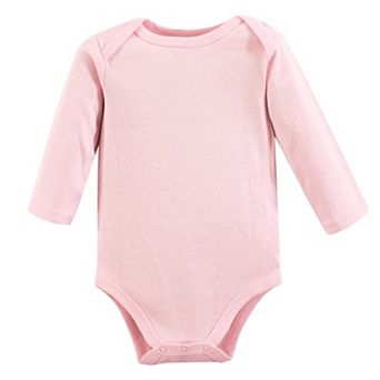 Luvable Friends Baby Girl Long-Sleeve Cotton Bodysuits 1 pk Pink