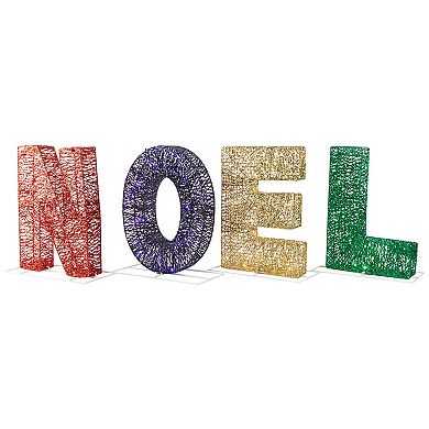46" LED Lighted Traditional Colored 'Noel' Outdoor Christmas Decoration