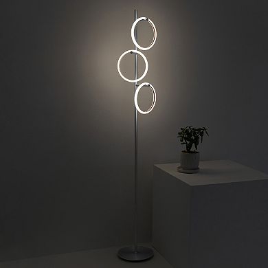Brightech Saturn 66" Led Tree Floor Lamp With 3 Removeable Light Rings