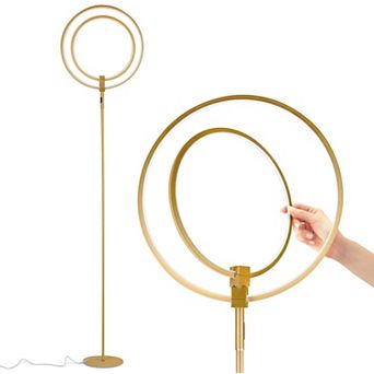 Brightech Eclipse 79" Led Torchiere Floor Lamp With Adjustable Rings