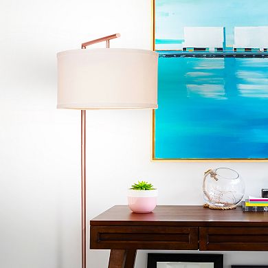 Brightech Montage Modern 60" Led Arc Floor Lamp With Drum Shade