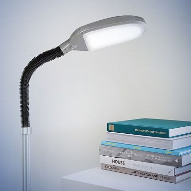 Brightech Litespan 53" Dimmable Led Reading Task Lamp With Height Adjustable Gooseneck Head