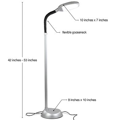 Litespan LED Task Lamp - Silver