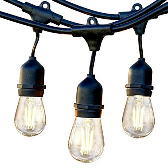 Brightech Ambience Pro 48 Ft. Outdoor Led Weatherproof 2 watt String Lights With Neutral White Hue