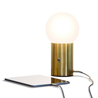 Brightech Kai 11" Dimmable Led Modern Table Lamp With Usb Port