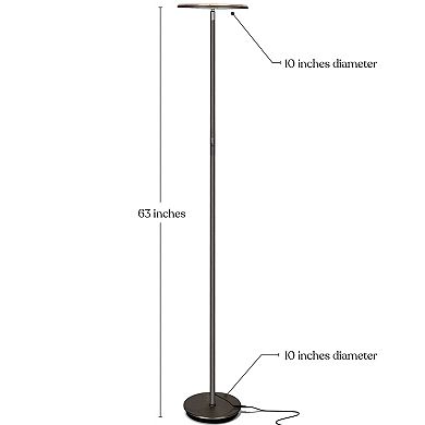 Brightech Sky Flux 67" Led Floor Lamp With 3 Color Temperature Options