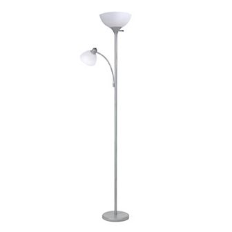 Brightech Sky Dome Plus 72" Led Torchiere Floor Lamp With 1 Reading Arm