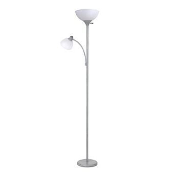 Brightech Sky Dome Plus 72" Led Torchiere Floor Lamp With 1 Reading Arm