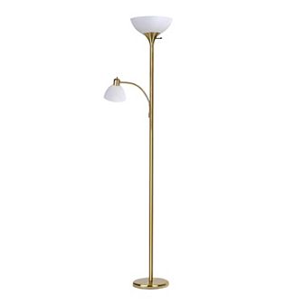 Brightech Sky Dome Plus 72" Led Torchiere Floor Lamp With 1 Reading Arm