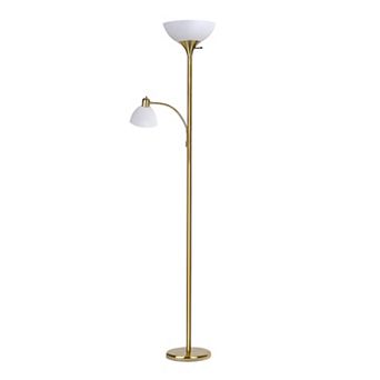 Brightech Sky Dome Plus 72" Led Torchiere Floor Lamp With 1 Reading Arm