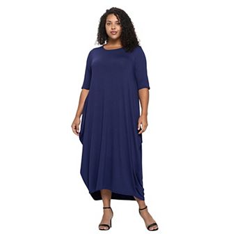 Plus Size Evelyn Bubble Hem Pocket Dress