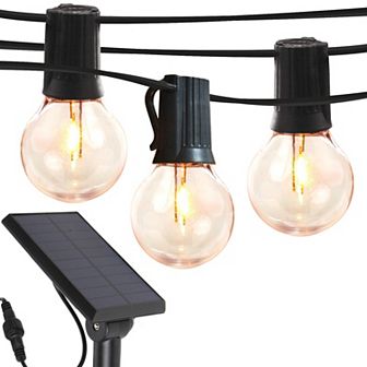 Brightech Ambience Pro 27 Ft. Outdoor Solar Led String Lights With Soft White Hue