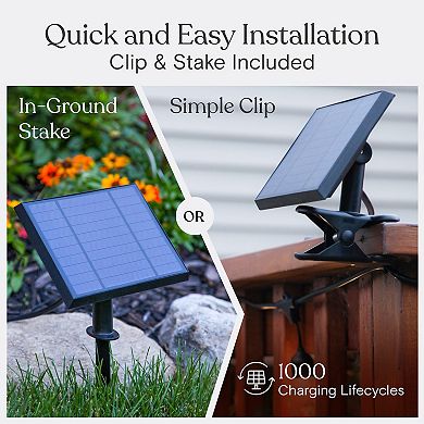 Brightech Ambience Pro 27 Ft. Outdoor Solar Led String Lights With Soft White Hue