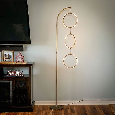 Nova LED Floor Lamp - Brass