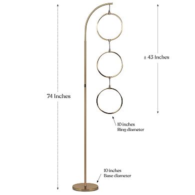 Nova LED Floor Lamp - Brass