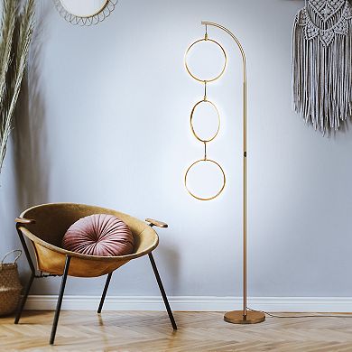 Nova LED Floor Lamp - Brass
