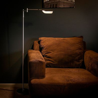 Brightech Leaf 53" Led Modern Pharmacy Reading Floor Lamp With Adjustable Neck