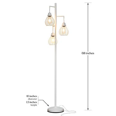 Brightech Teardrop 68" Led Floor Lamp With 3 Metal Teardrop Shades