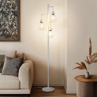 Brightech Teardrop 68" Led Floor Lamp With 3 Metal Teardrop Shades