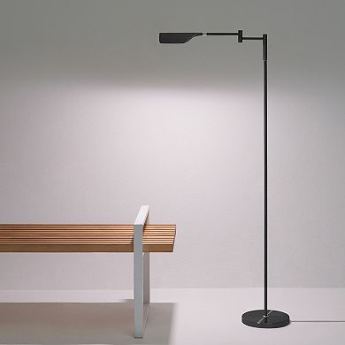 Brightech Leaf 53" Led Modern Pharmacy Reading Floor Lamp With Adjustable Neck
