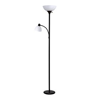Brightech Sky Dome Plus 72" Led Torchiere Floor Lamp With 1 Reading Arm
