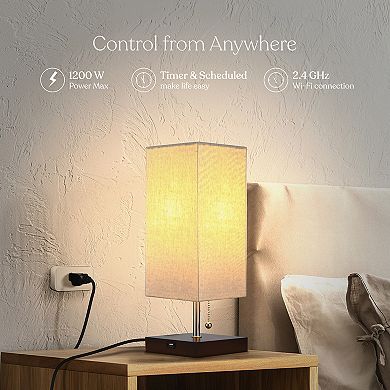 Brightech Smart Wi-fi Indoor Plug With App Control, Timer, And Dimmer