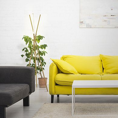 Brightech Stix 60" Dimmable LED Modern Tripod Floor Lamp in Gold Finish