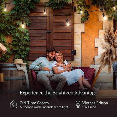 Brightech Ambience Pro 24 Ft. Indoor/outdoor Incandecent Weatherproof 11-watt String Lights
