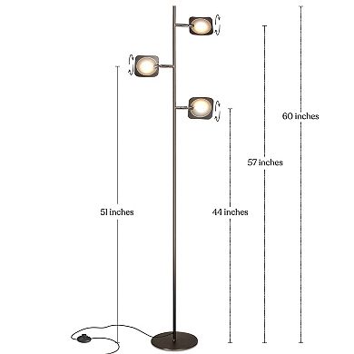 Brightech Tree 60" Modern Led Floor Lamp With Adjustable Heads