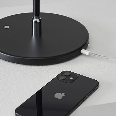 Brightech Libra 39" USB-C Charging LED Desk Lamp in Black with Adjustable Head