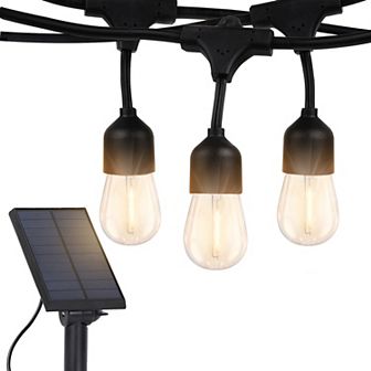 Brightech Ambience Pro 27 Ft. Outdoor Solar Led 1 watt String Lights With Warm White Hue