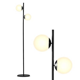 Brightech Sphere 65" Led Modern Tree Floor Lamp With Frosted Globes